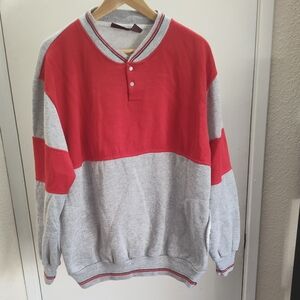 Red and Gray Men's Sweater